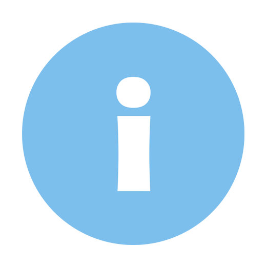 Blue exclamation mark icon