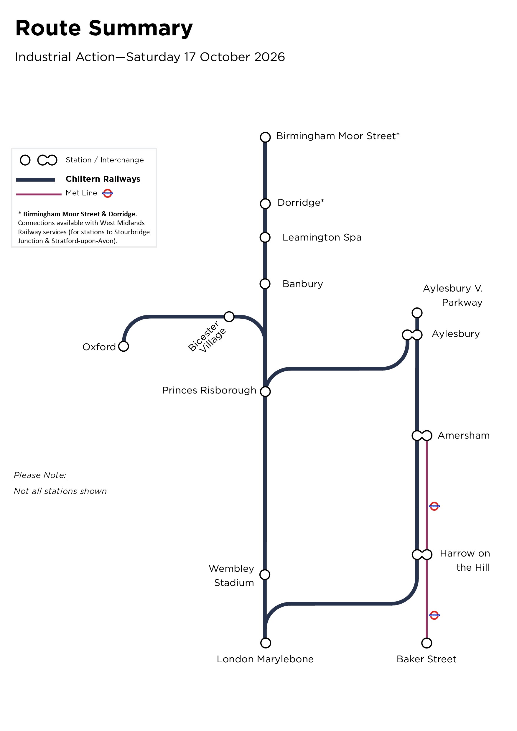 Route Map for the seventeenth of October 2026