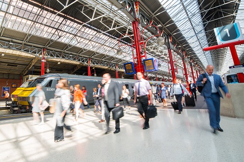 Customers at Marylebone Station