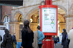 A link to the Youtube video Marylebone station becomes London's first clean air station
