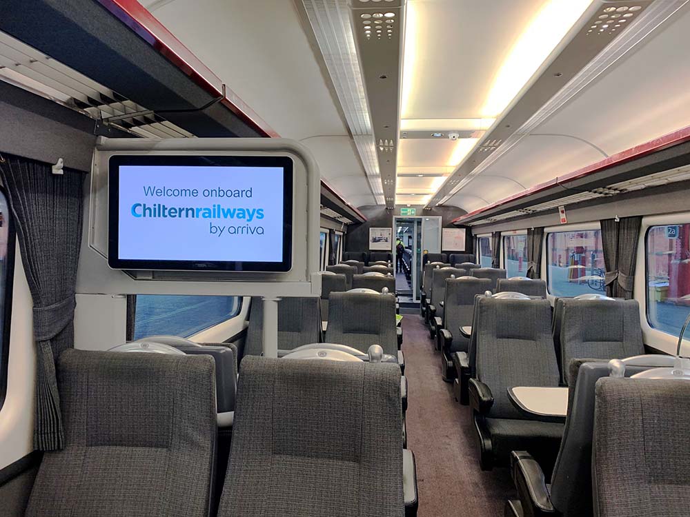 Improvement works completed on Chiltern Railways silver set trains