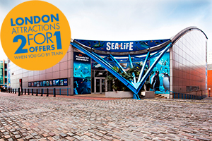 Get 2FOR1 in the Sea Life Centre when you travel with Chiltern Railways