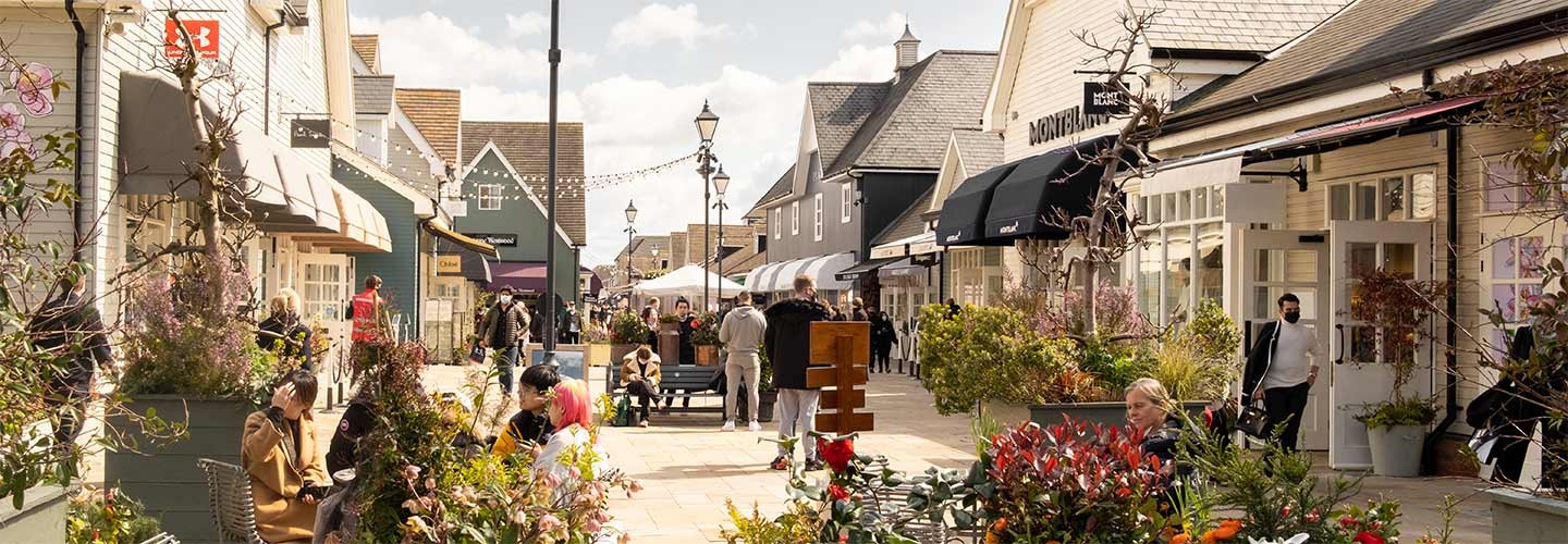 Bicester Village in summer