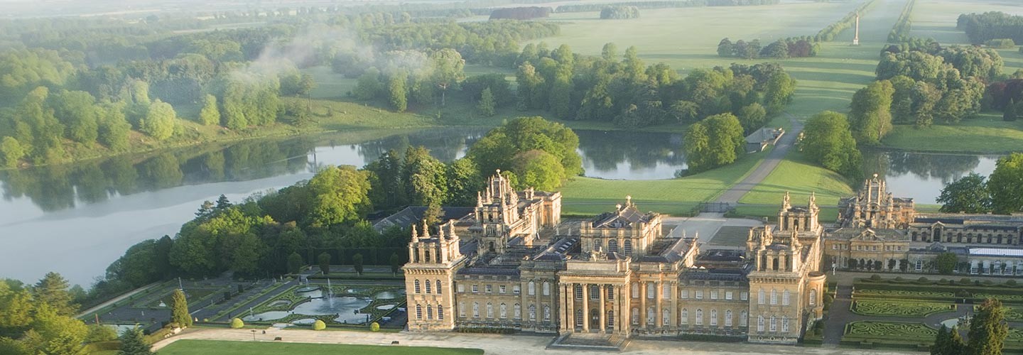 Aerial view of Blenheim Palace