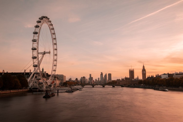 London Eye Sunset