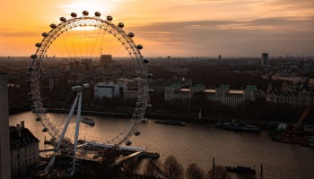 London Eye Sunset Skyline