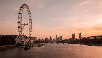 London Eye Sunset