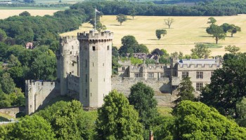 Warwick Castle Ariel View