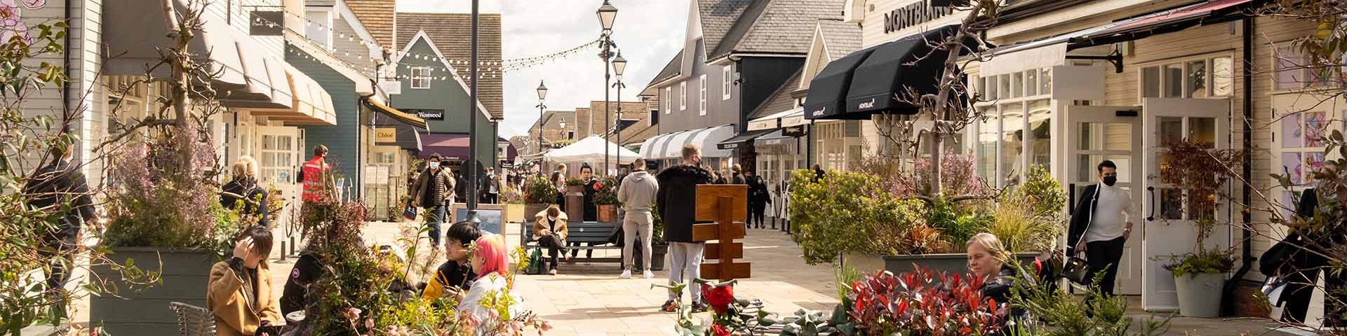 Bicester Village in summer