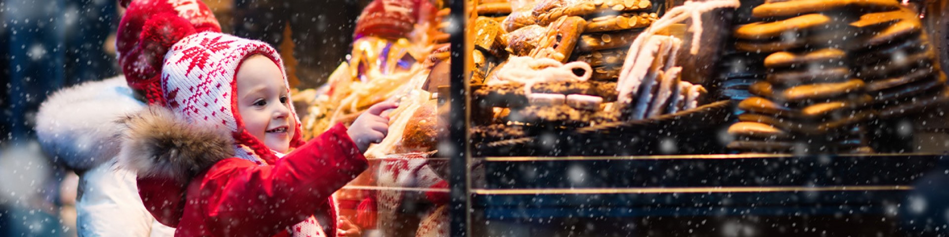 Child at Christmas Market stall