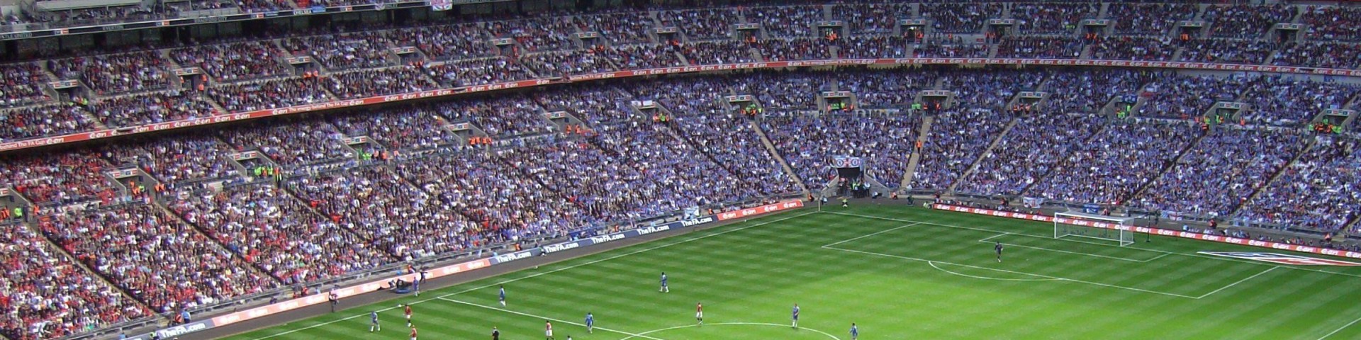 Football Match at Wembley Stadium
