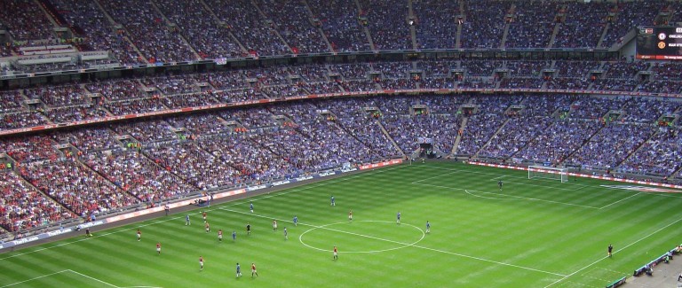 Football Match at Wembley Stadium